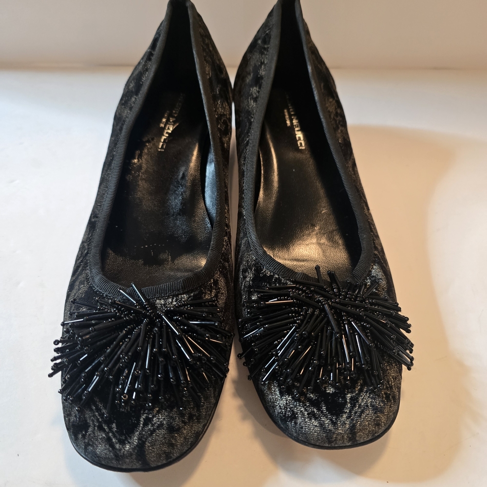 Sesto Meucci Elegant Black Beaded Women's Shoes